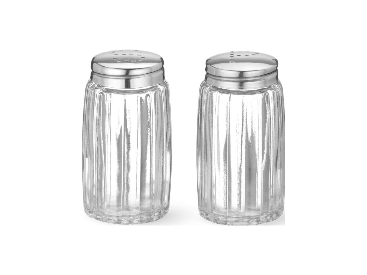 HENDI Salz- und Pfefferstreuer Set, mit S- oder P-förmiger Abgabeöffnung