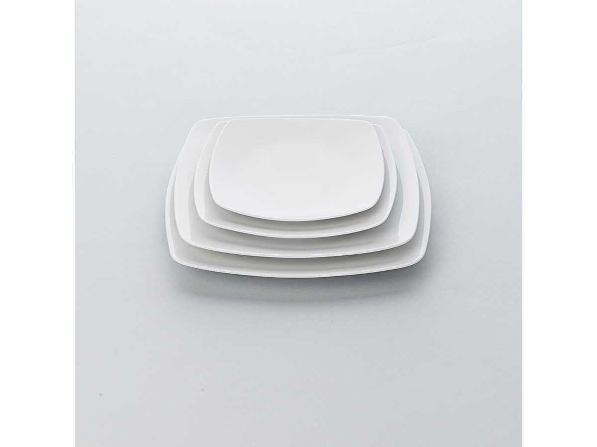 Serie Apulia B Teller flach coup eckig, BTH 270 x 270 x 25 mm