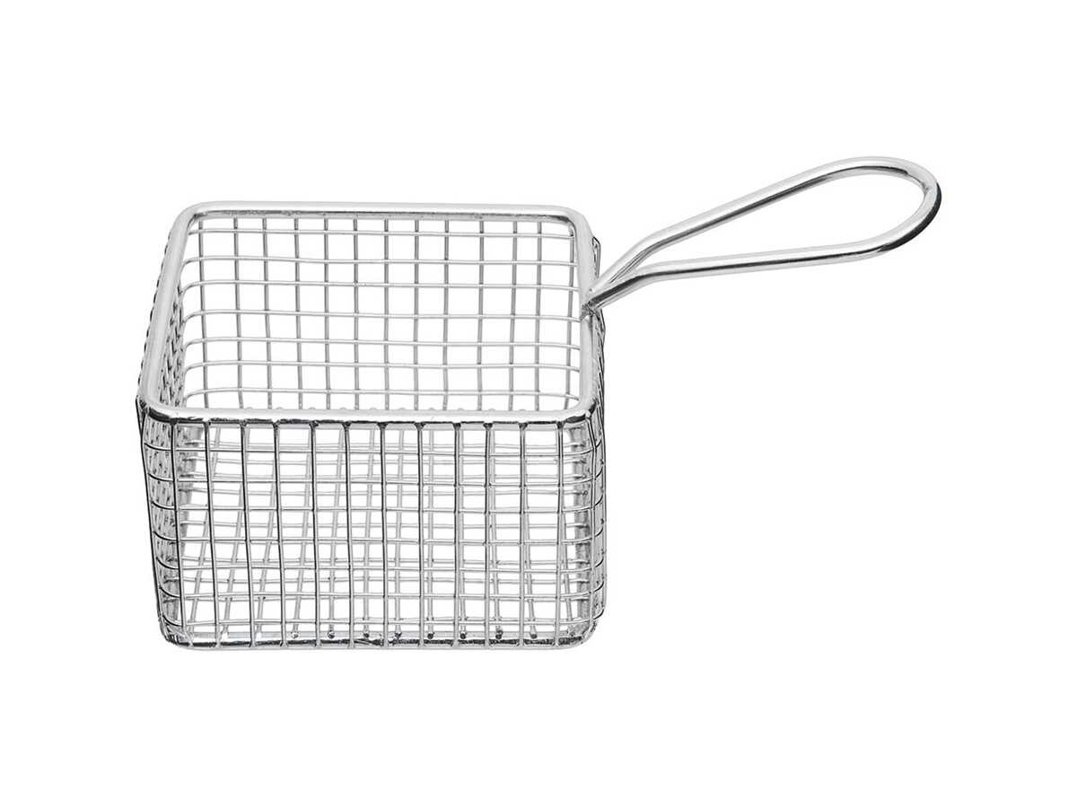 Servier-Frittierkorb quadratisch, 9,5 x 9,5 x 6 cm (BxTxH), quadratisch, BTH 95 x 95 x 60 mm