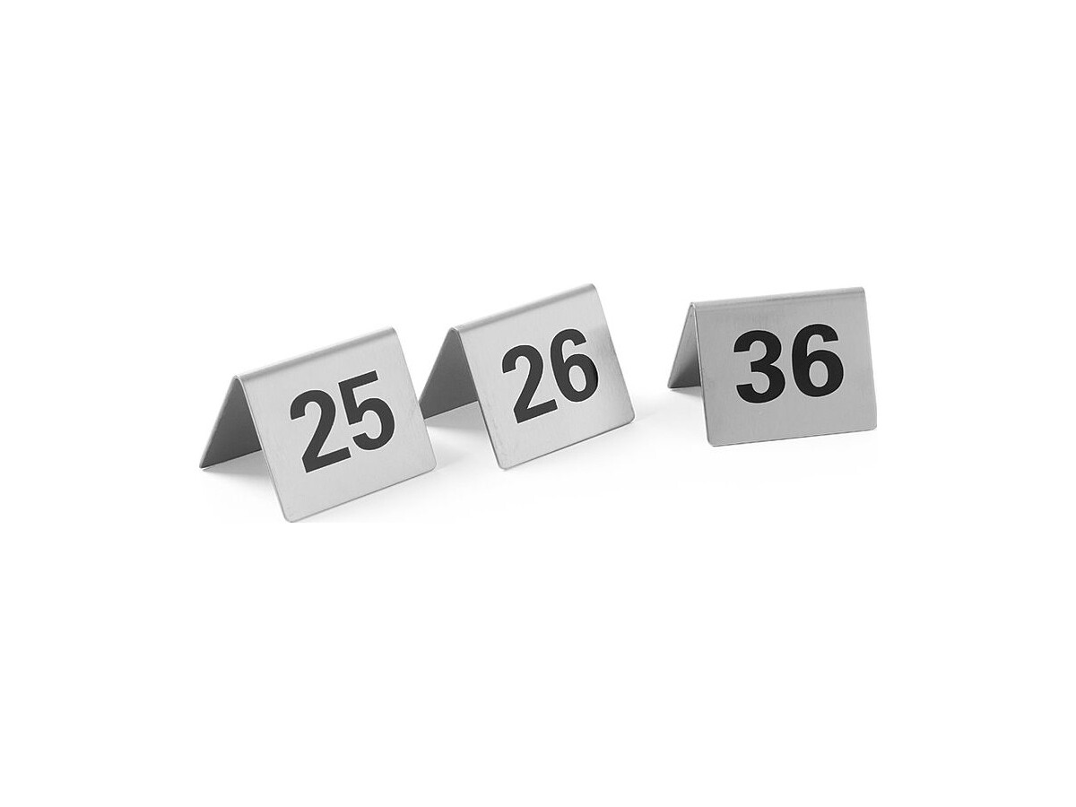 HENDI Set mit aufsteigenden Tischnummern, Nummer 25-36
