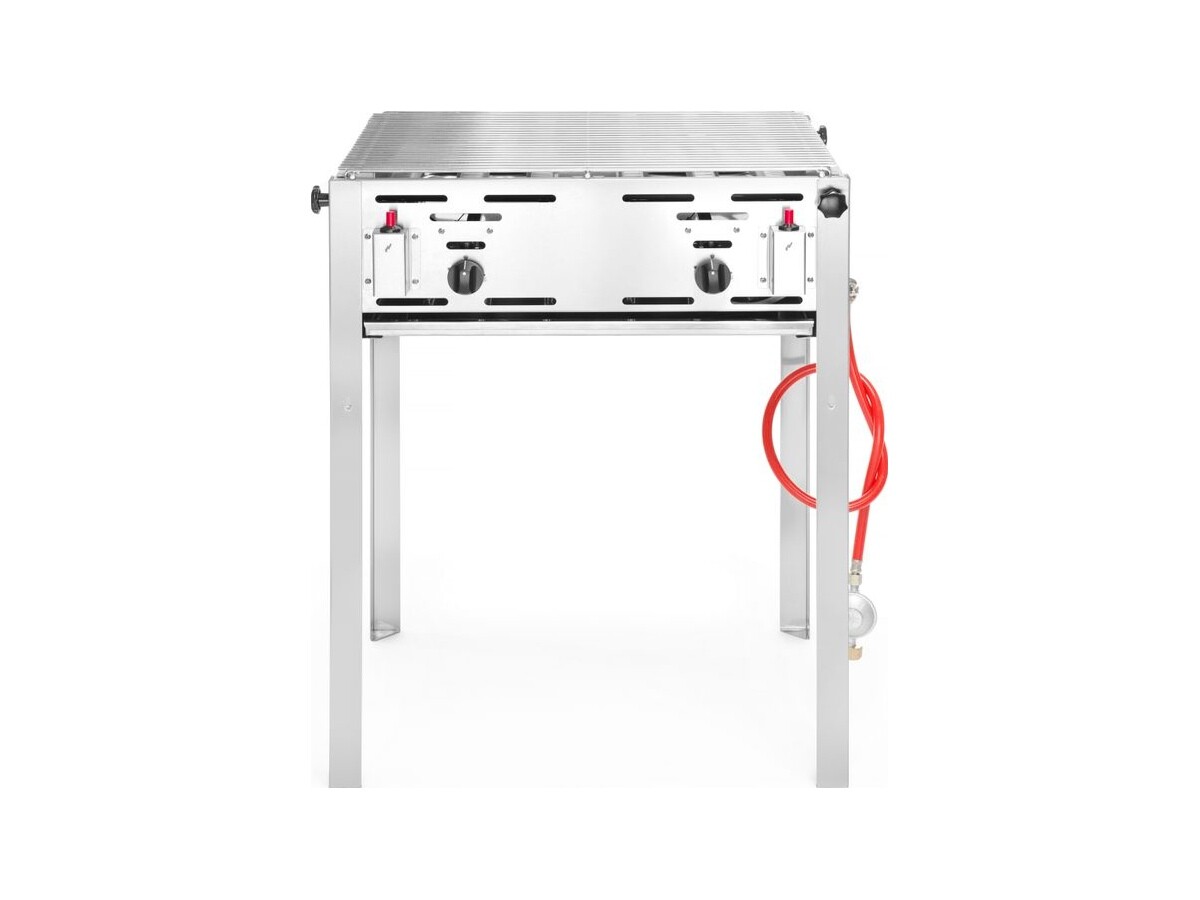 Hendi Roast-Master Maxi Gasgrill, 11,6 kW, mit verchromtem Grillrost, BTH 650 x 540 x 840 mm