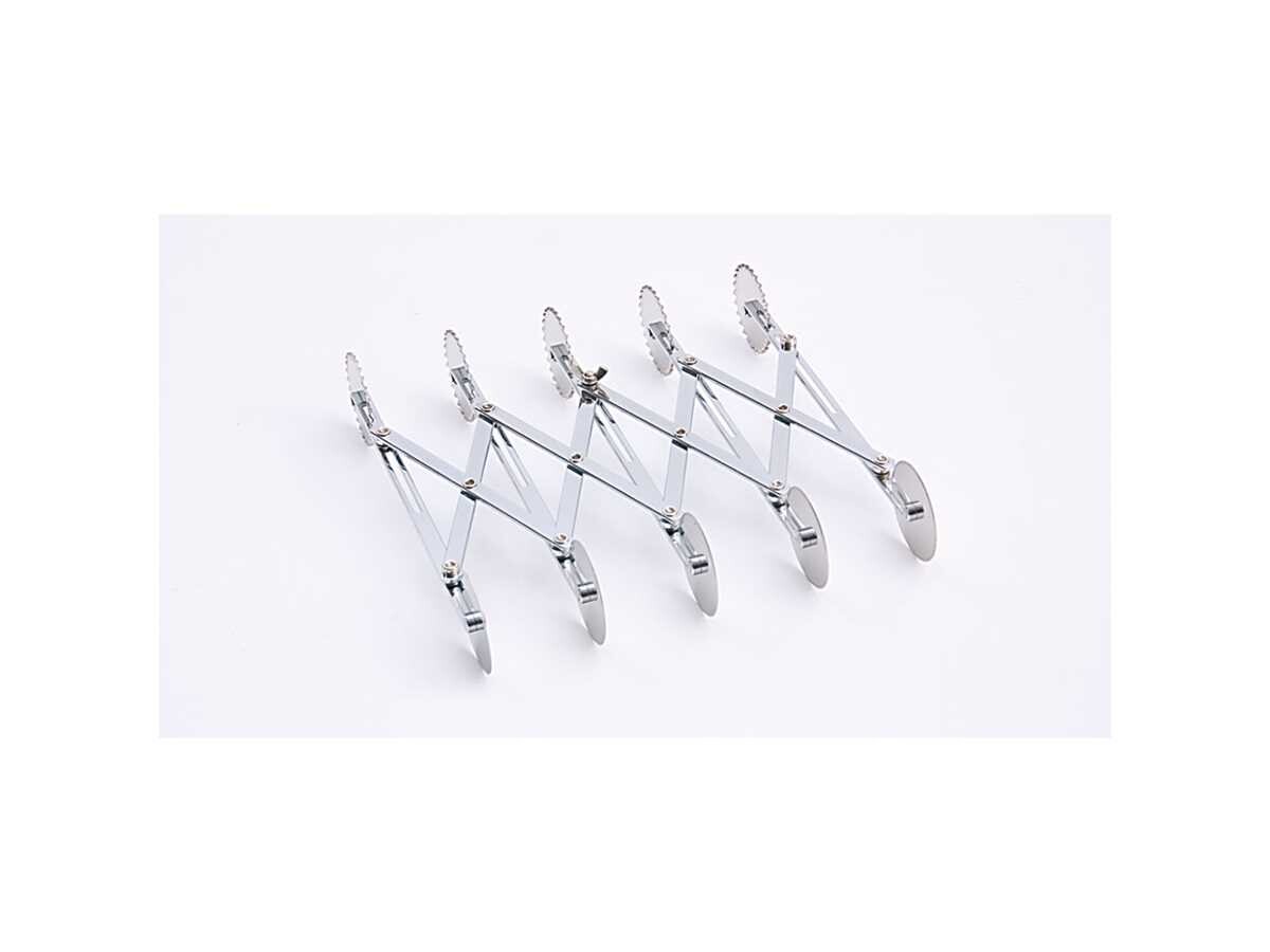 Teigschneider doppelseitig (gewellt / glatt), 5 Rädchen, doppelseitig (gewellt / glatt)