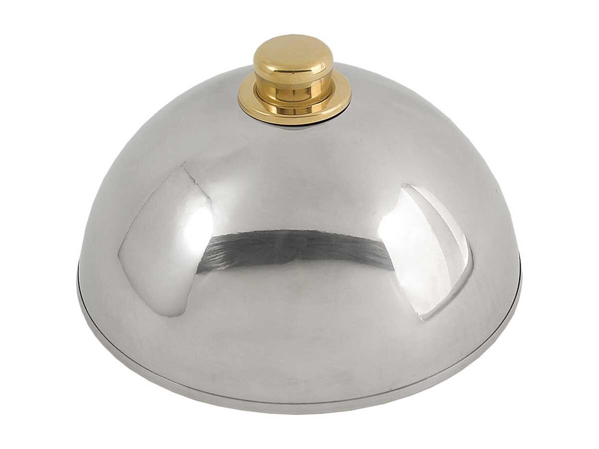 Sunnex Tellerglocke mit goldfarbenen Griffknopf, Ø 25 cm, Höhe 11 cm