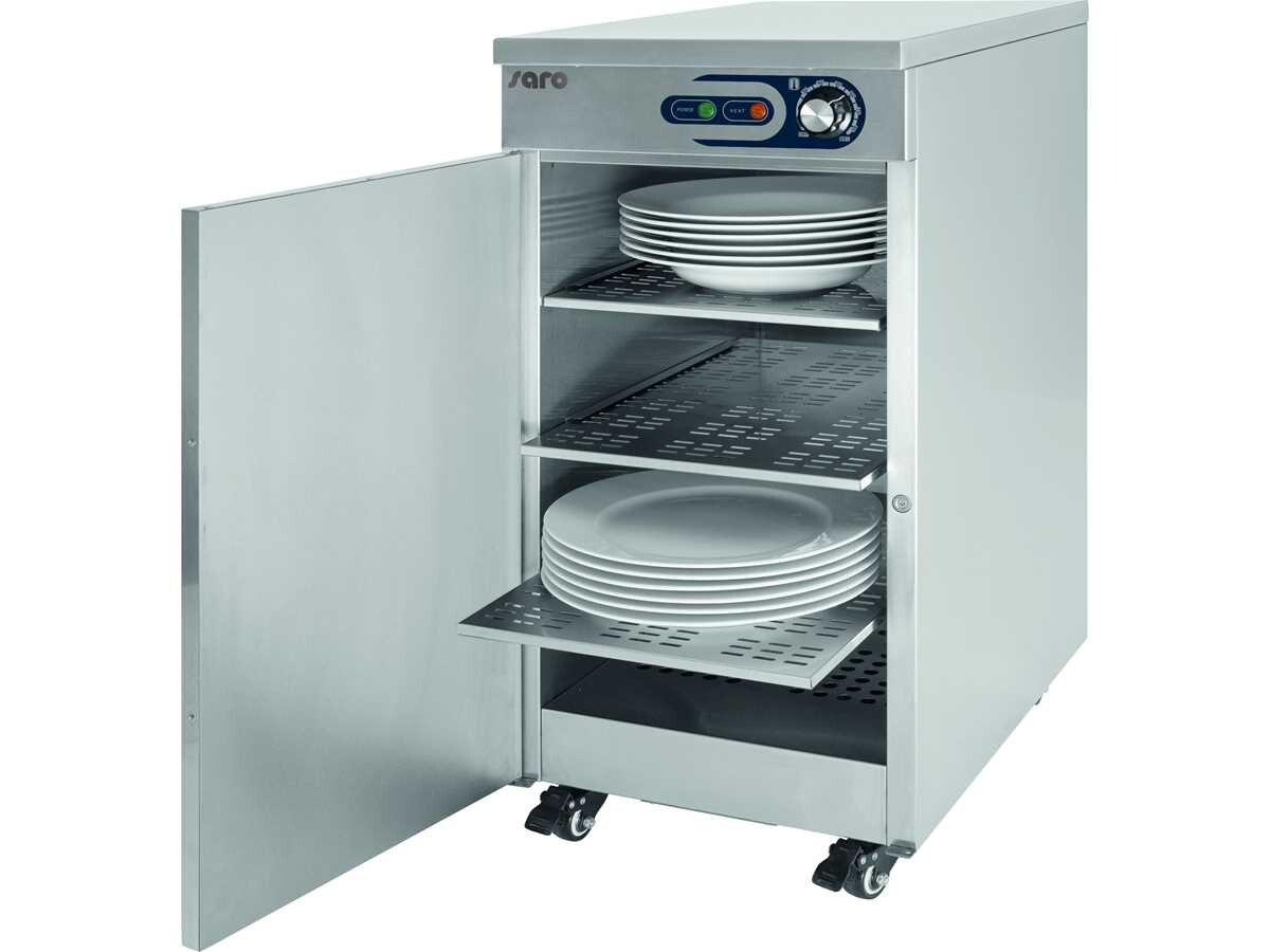 Tellerwärmeschrank Saro TW 60, für 60 Teller Ø29 cm, Edelstahl, BTH 350 x 600 x 770 mm