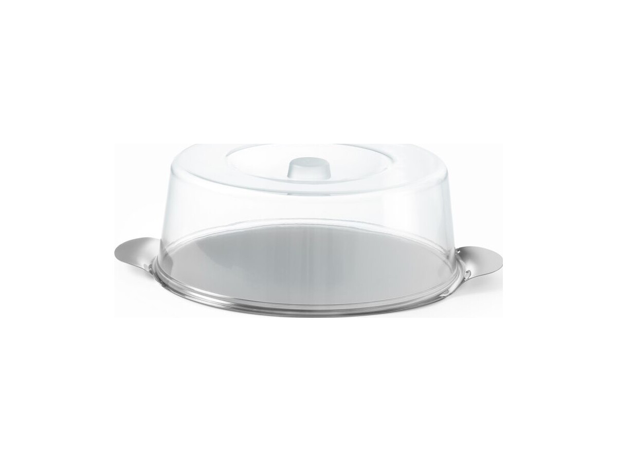 Tortenplatte, mit Polystyren Haube