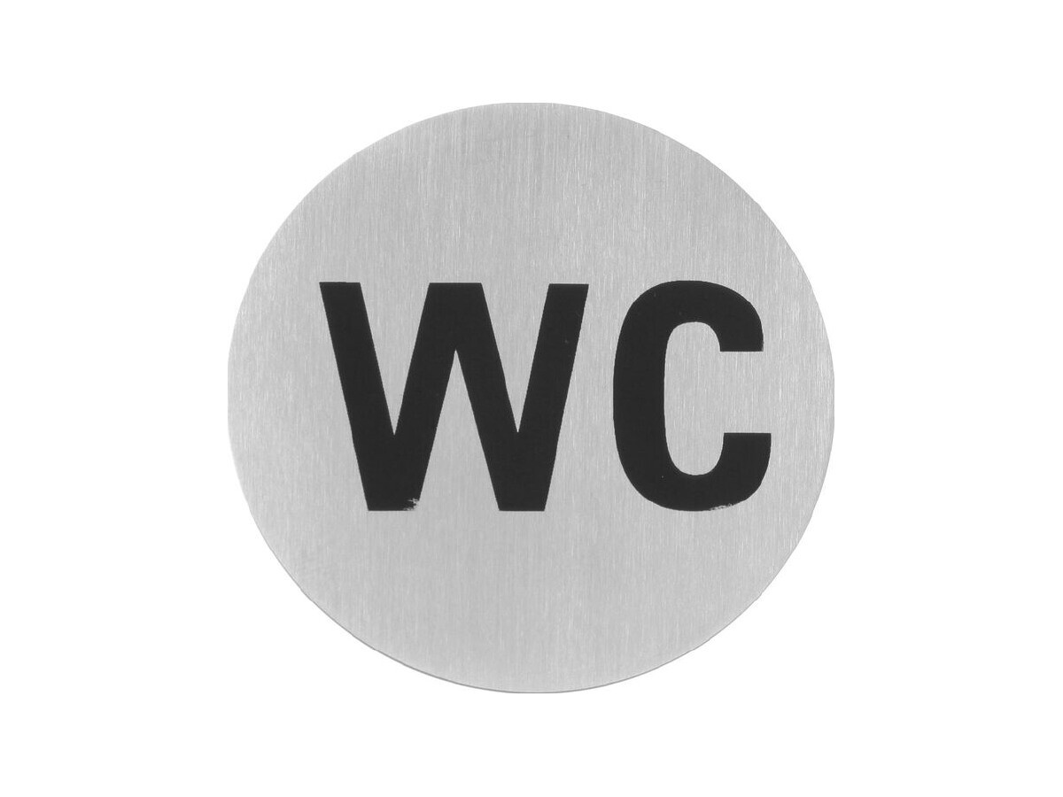 HENDI Türschilder Toilette, mit Doppelklebeband