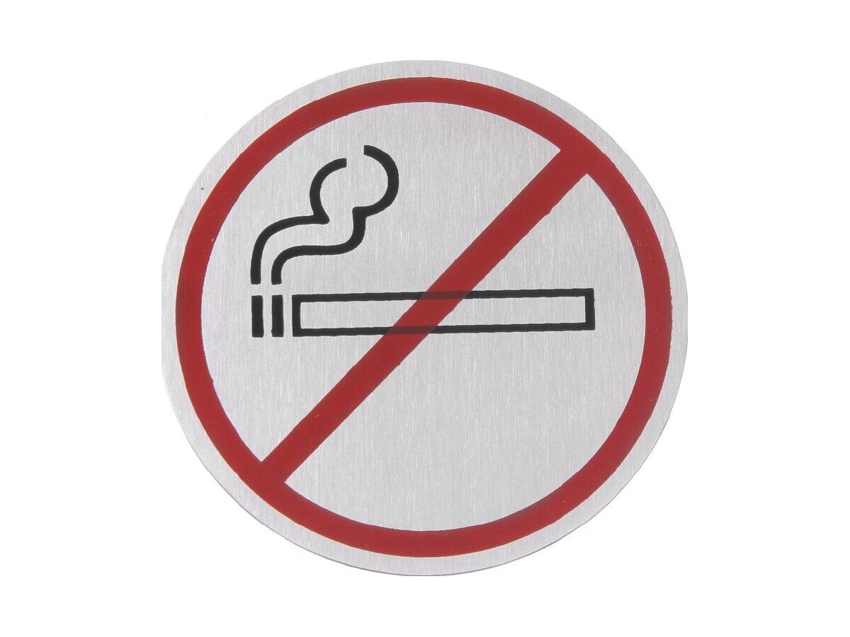 HENDI Wandschilder rund, Nicht rauchen, mit Doppelklebeband