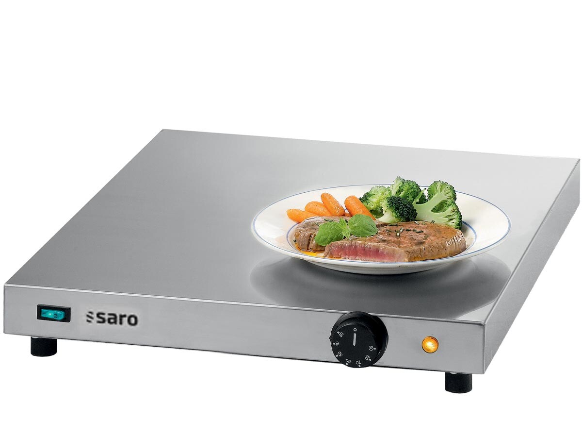 Saro VERONA Warmhalteplatte, bis 110°C, 0,6 kW, BTH 500 x 500 x 70 mm